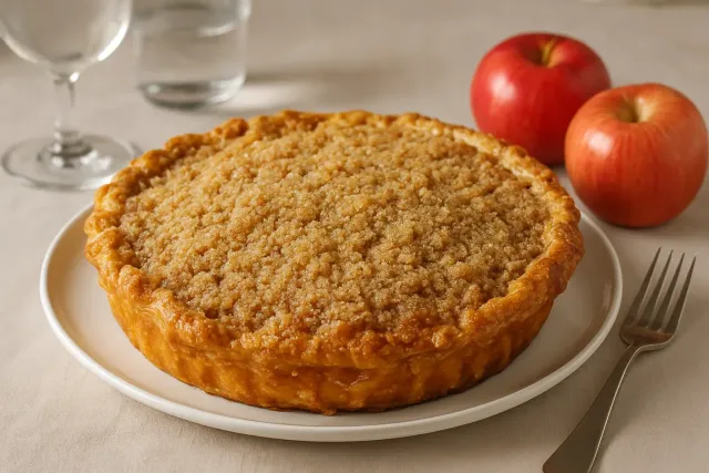 Torta de Maçã com Creme Azedo Deluxe