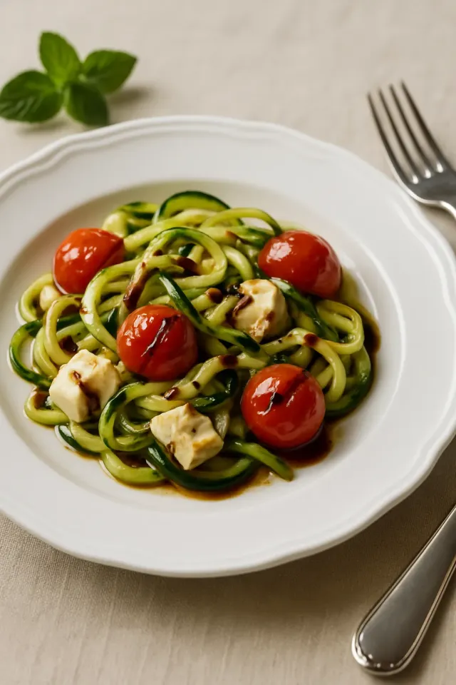 Warmes Caprese-Zoodles