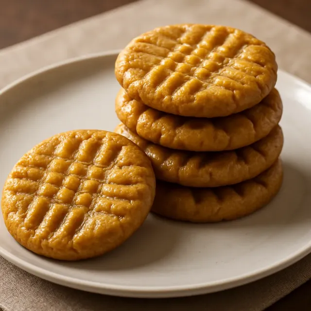 Biscoitos de Pasta de Amendoim Super Fáceis