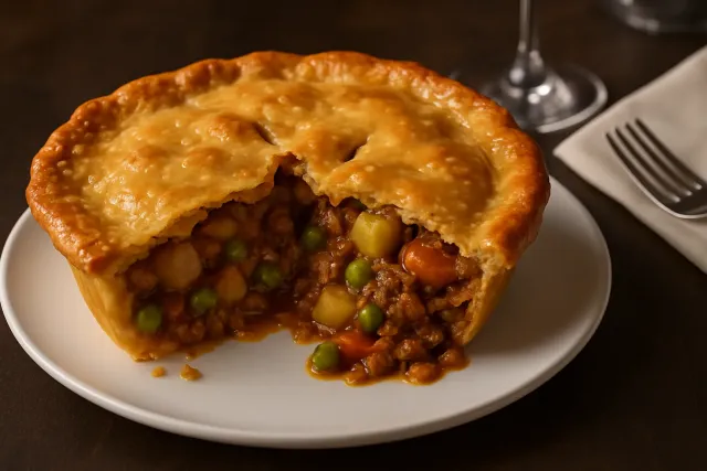 Pot Pie with Leftover Pot Roast and Vegetables