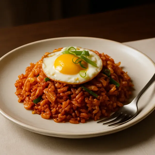 Cơm Chiên Kimchi Thịt Bò Muối