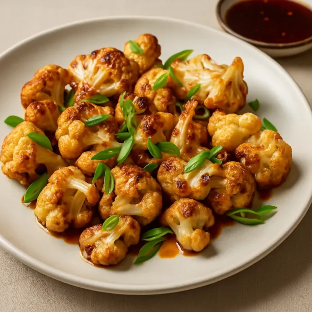 Couve-flor na Fritadeira a Ar com Molho Gochujang
