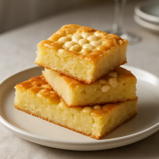 Beyaz Çikolatalı Blondi Brownie