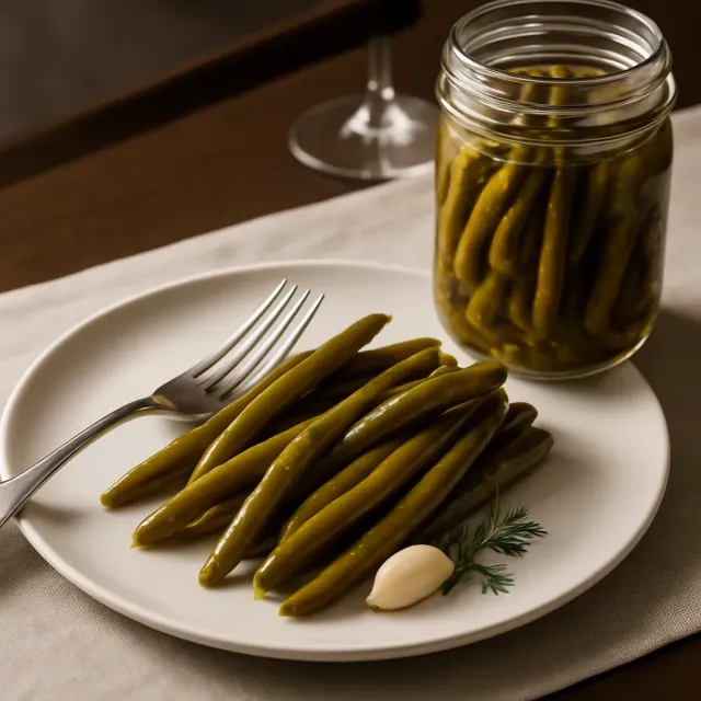 Crisp Pickled Green Beans