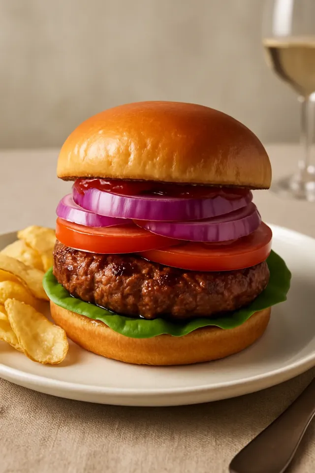 Hamburger Panggang Lezat