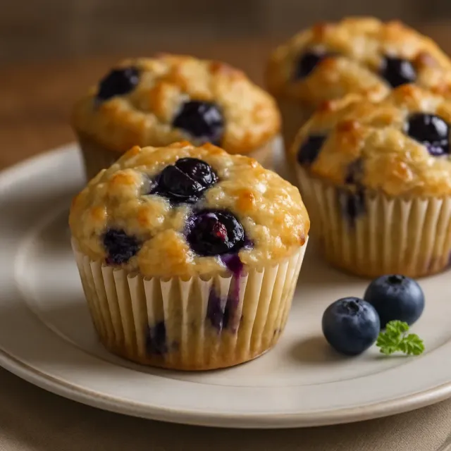 Muffin Havermut Blueberry