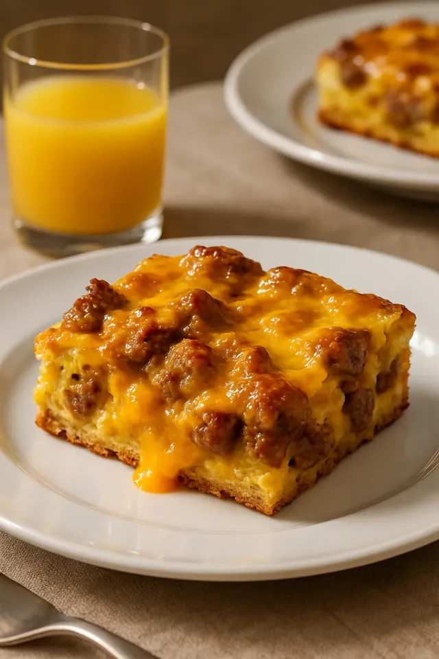 Sausage, Egg, and Cheese Biscuit Casserole