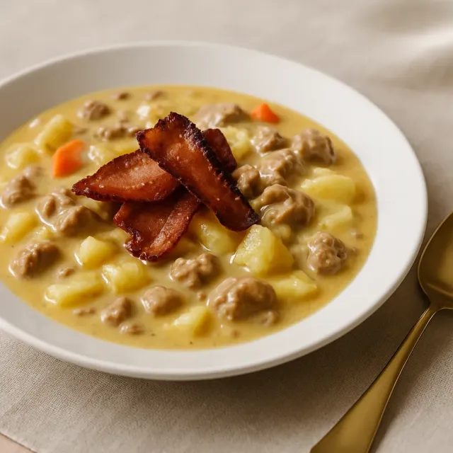 Pancetta Peynirli Çorba