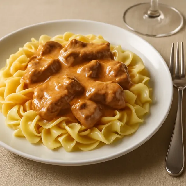 Das Beste Russische Rindfleisch Stroganoff
