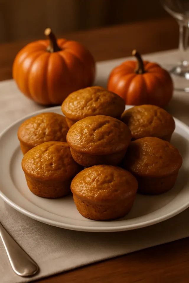 Muffins au blé, à la citrouille et au miel