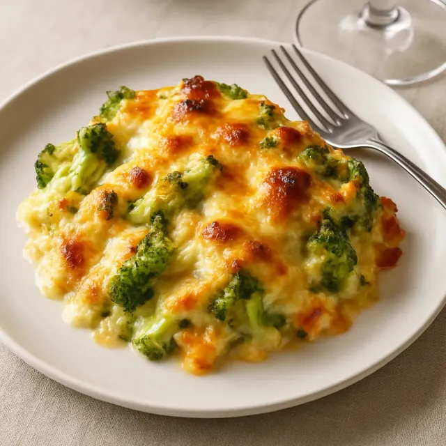 Món casserole gà, gạo và bông cải xanh dễ làm