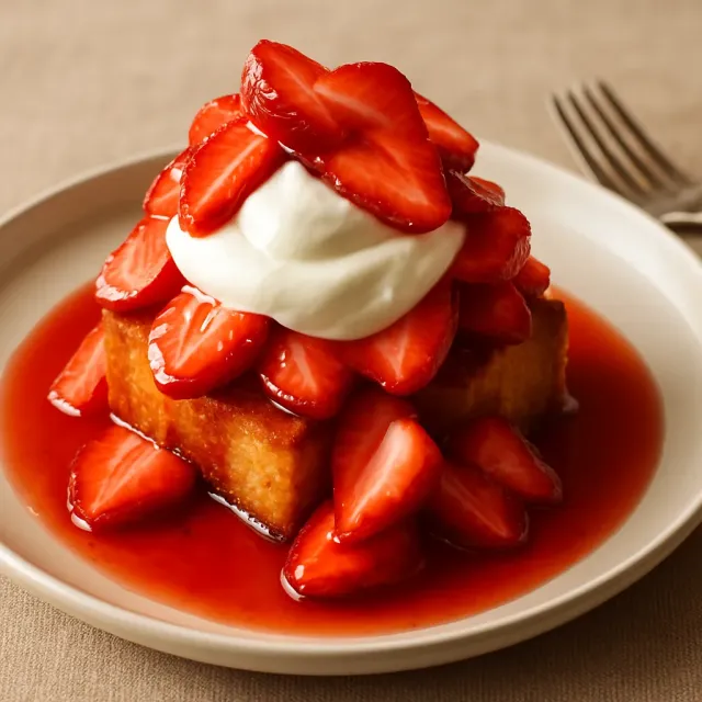 Strawberry Blender Cake