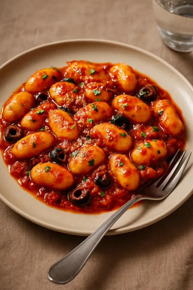 Nhoque com Molho de Tomate Cereja