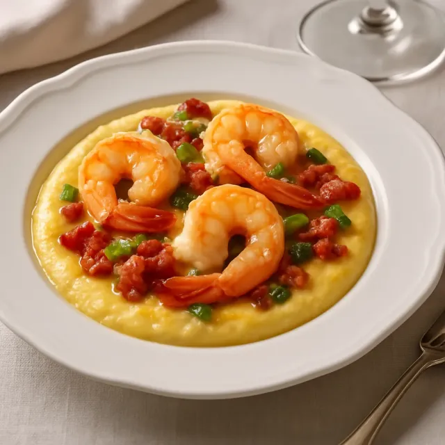 Cheesy Shrimp and Grits