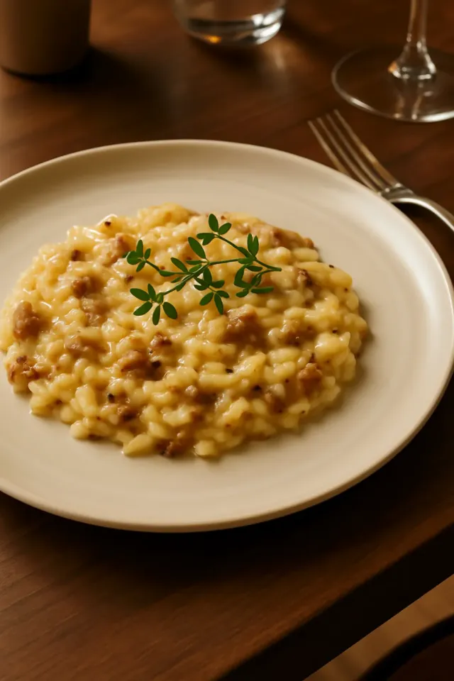 Risotto de Salchicha