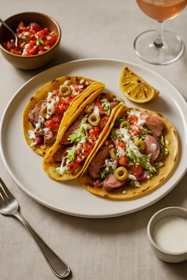 Bloody Mary Pork Tacos