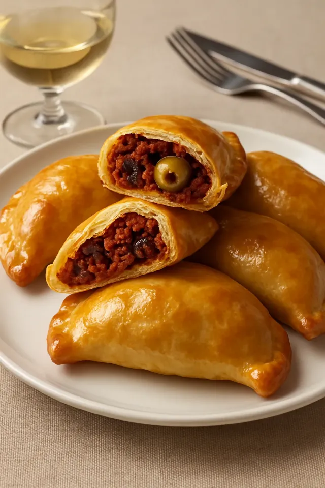 Beef Empanadas with Olives and Raisins