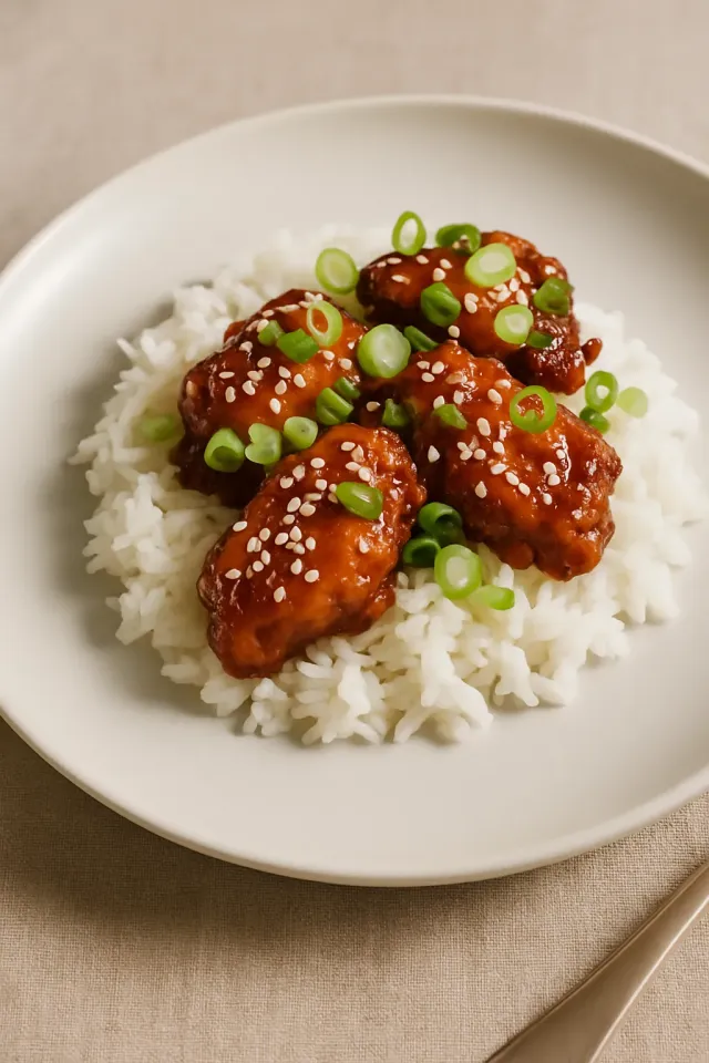 Poulet à l'orange en 4 ingrédients