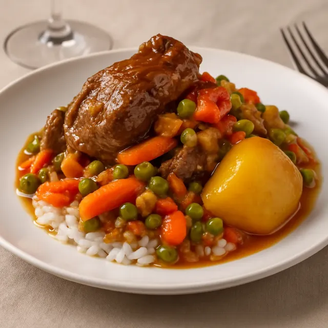 Rabo Encendido (Kubanischer Ochsenfleischeintopf)