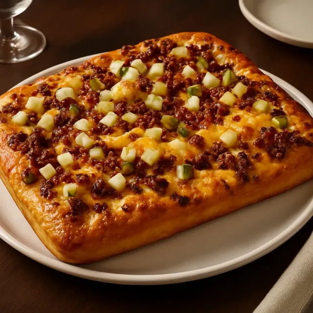 Cheeseburger Focaccia