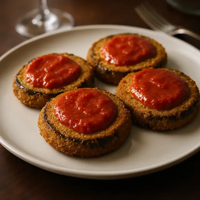 Fried Eggplant Parmesan