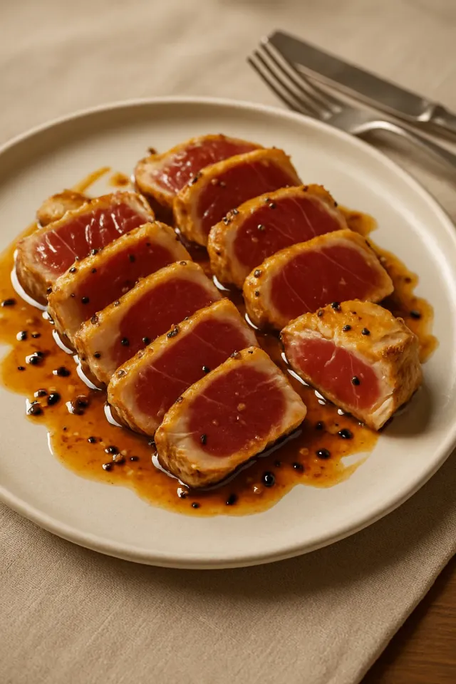 アヒマグロステーキのソテー