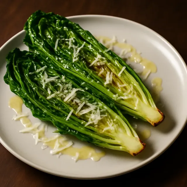 Grilled Hearts of Romaine