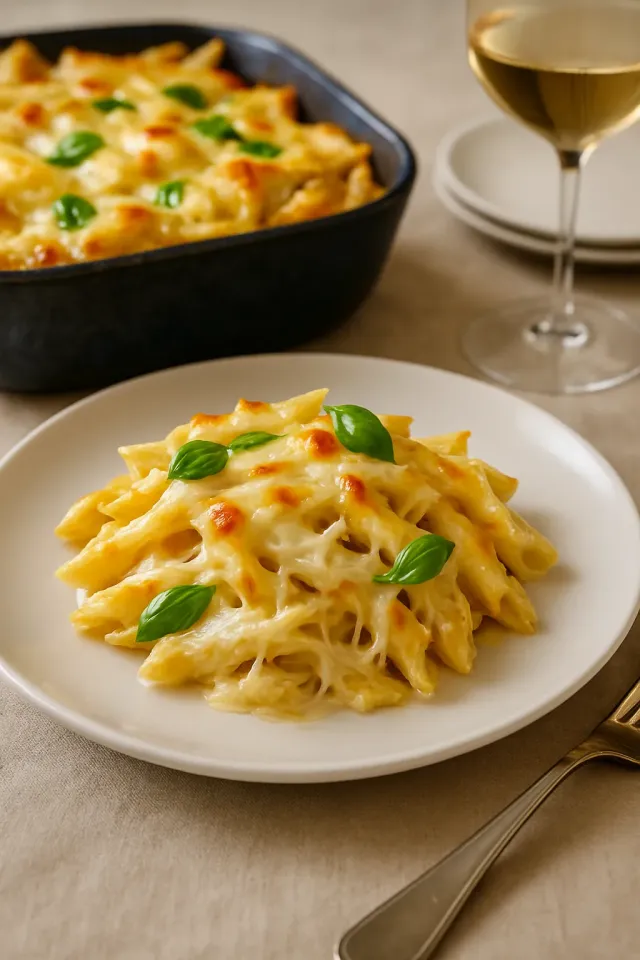 Cazuela de Pollo Alfredo