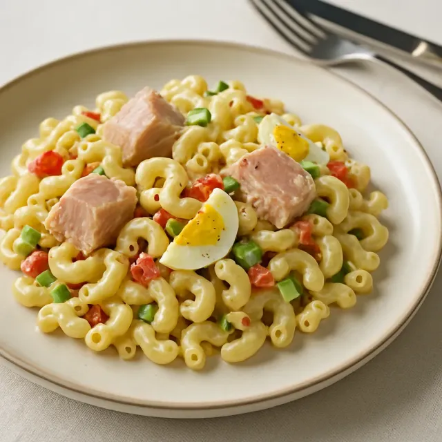 Salada de Macarrão com Atum Estilo Sulista