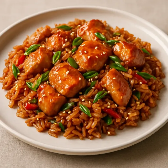 Crockpot Teriyaki Huhn und Reis