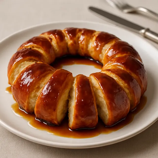 Hot Honey Butter Cream Cheese Stuffed Bagel