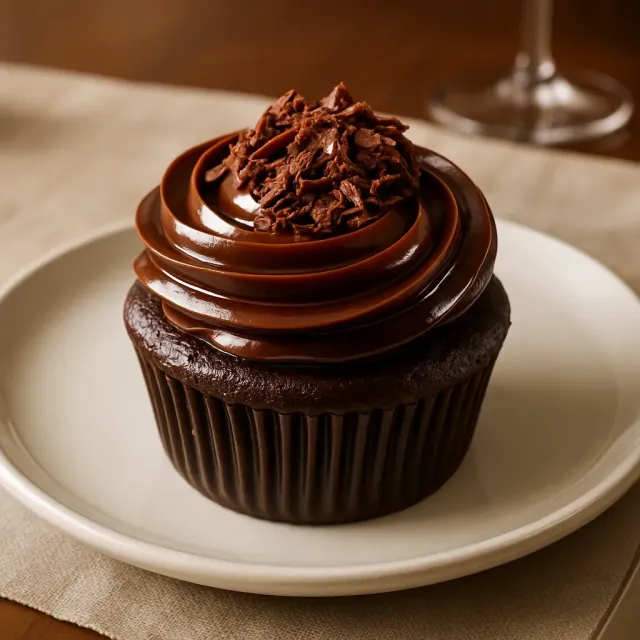 Cupcakes au chocolat noir et au bacon