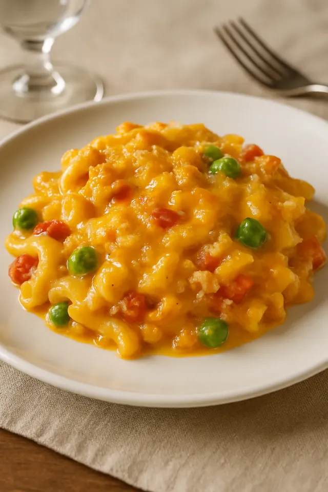 Easy Cheesy Tuna Noodle Casserole