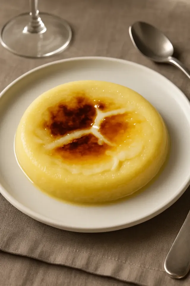 Creme Brulee de Especiarias de Abóbora