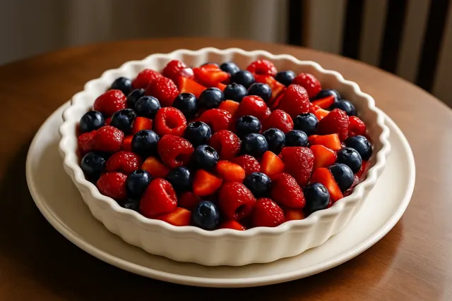 Beyaz Çikolata-Krema Peynirli Meyveli Tart