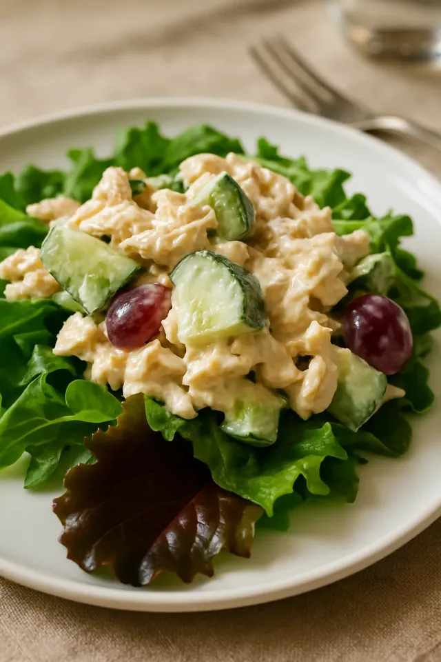 Salada de Atum Grega Inspirada por Stacy