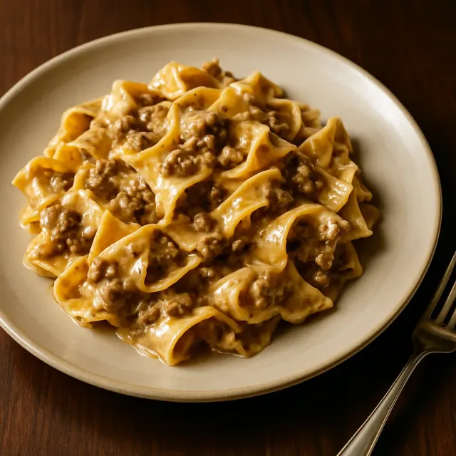 Einfaches Hamburger Stroganoff