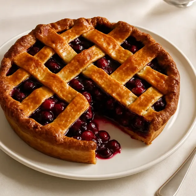 Cherry-Berry Pie with Whole Wheat Pie Crust