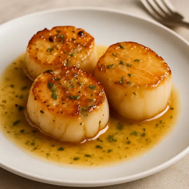 Vieiras Sous Vide con Ajo y Mantequilla de Limón