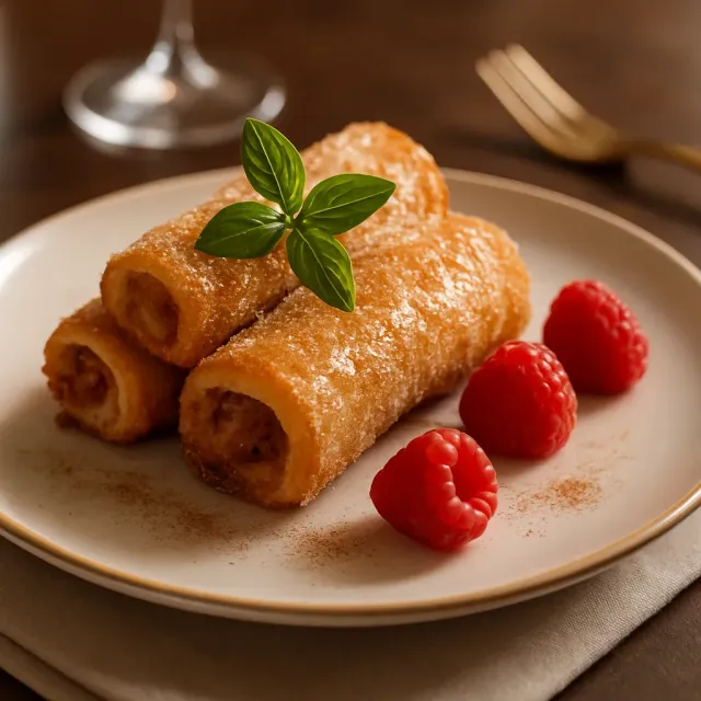 Çikolatalı Ahududu Blintzes