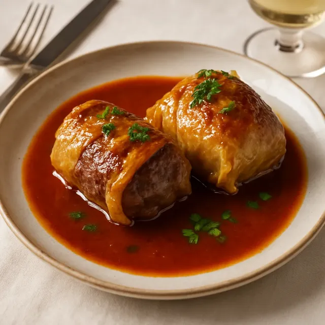 Grandma's Hungarian Stuffed Cabbage, Slow Cooker Variation