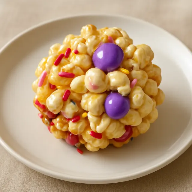 Boules de Popcorn Caramel Faciles