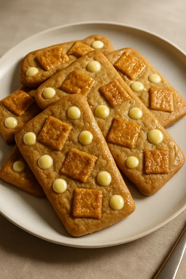 Weißschokoladen-Zimt-Toast-Crunch-Riegel