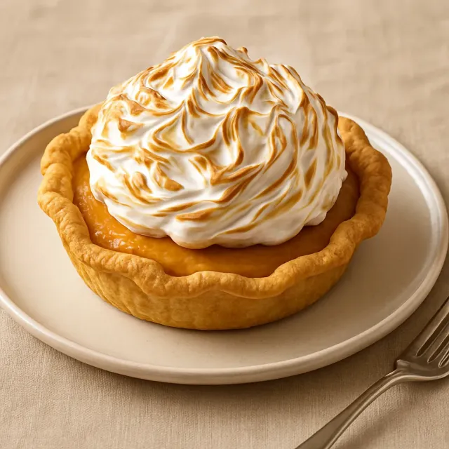 Pumpkin Pie with Vanilla Meringue