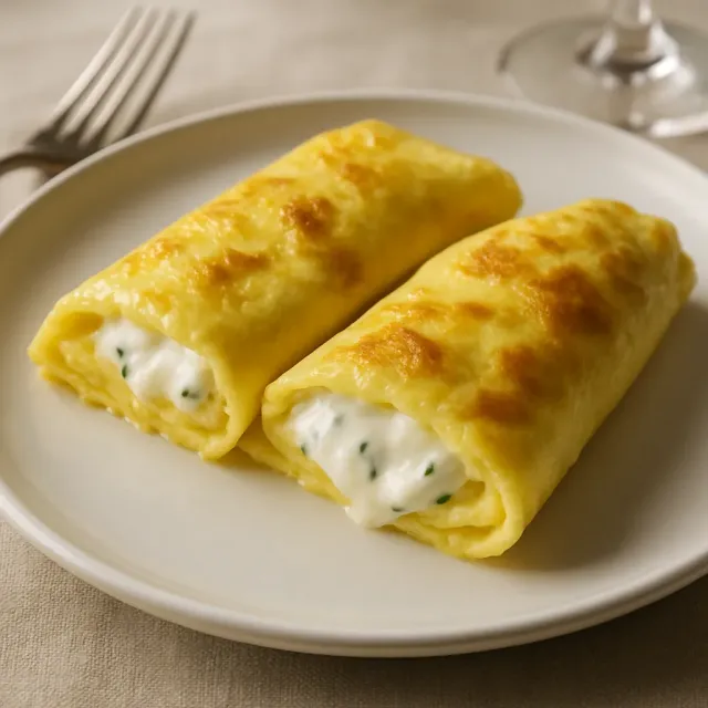 Kräuter-Frischkäse-Omelett