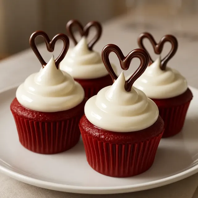 Cupcakes de Veludo Vermelho Macios