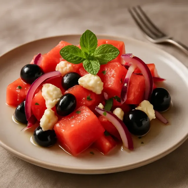 Salada de Verão de Melancia