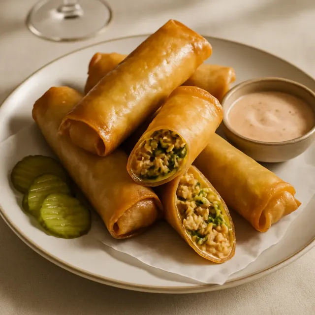 Rouleaux d'œufs au cheeseburger