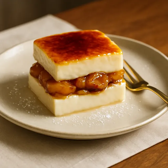 Parfait de Creme Brûlée de Cardamomo com Abóbora Caramelizada