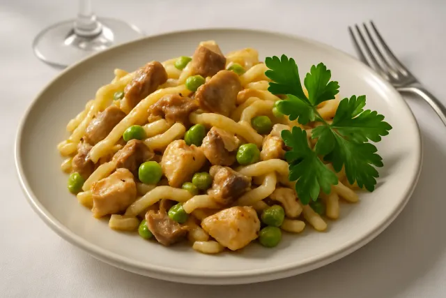 Pollo o Pavo Tetrazzini Deluxe
